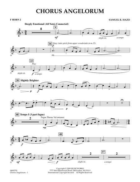 Chorus Angelorum - F Horn 2