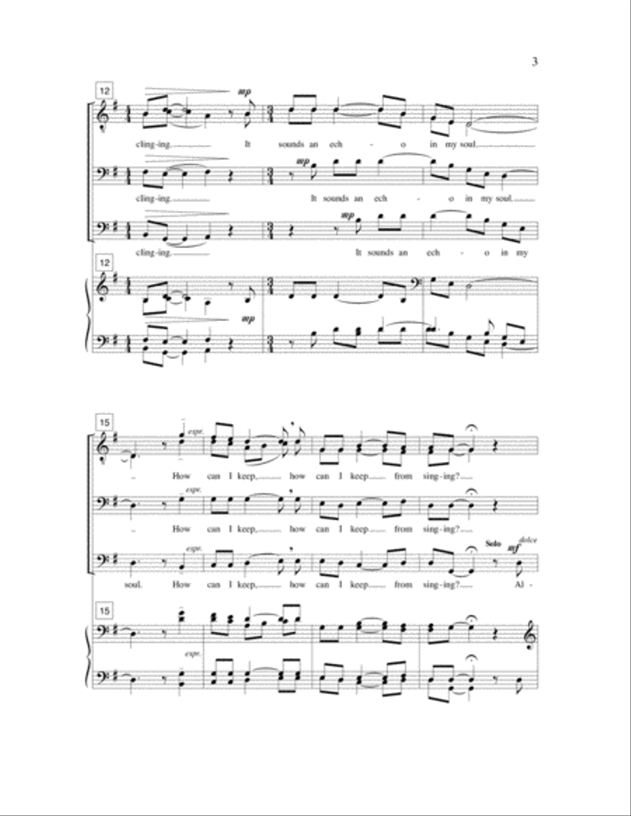 <br>Sheet music extract