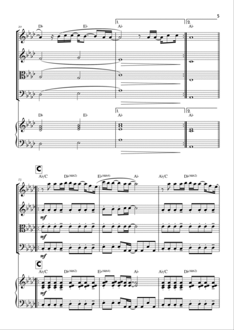 Goodness Of God Goodness Of God String Quartet scores gallery preview page 5