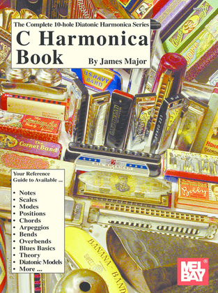 Book cover for Complete 10-Hole Diatonic Harmonica Series: C Harmonica Book