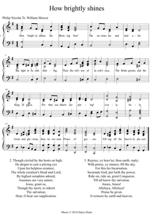 How brightly shines the morning star. A new tune to a wonderful old hymn.