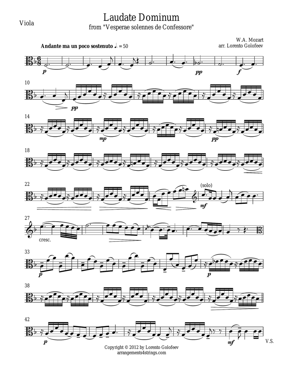 Laudate Dominum String Quartet scores gallery preview page 5