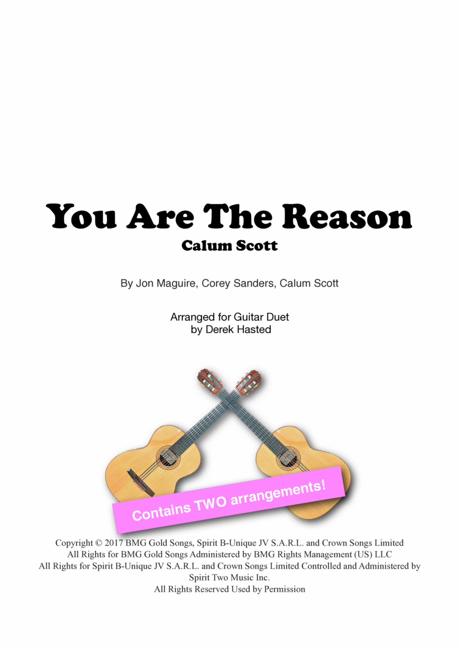 You Are The Reason Guitar scores gallery preview page 1