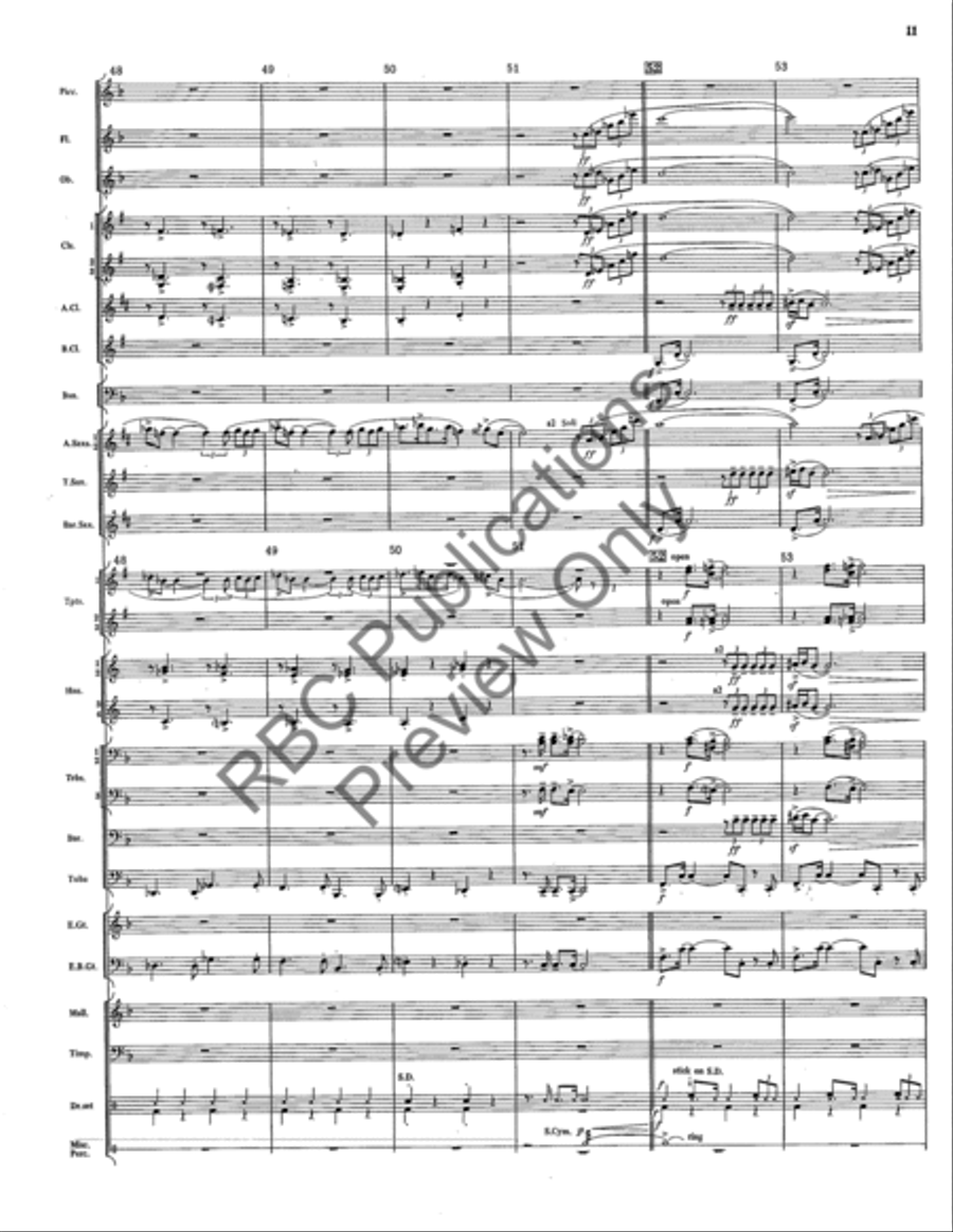 Magnum Blues Concert Band scores gallery preview page 12