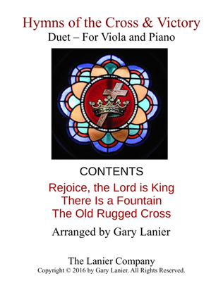 Book cover for Gary Lanier: Hymns of the Cross & Victory (Duets for Viola & Piano)