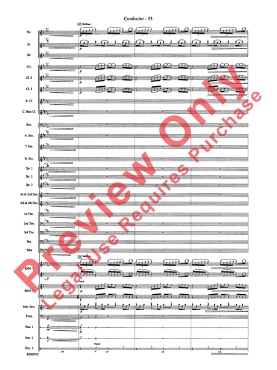 Twelve Seconds to the Moon Concert Band scores gallery preview page 56