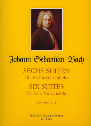 Book cover for Sechs Suiten BWV 1007-1012