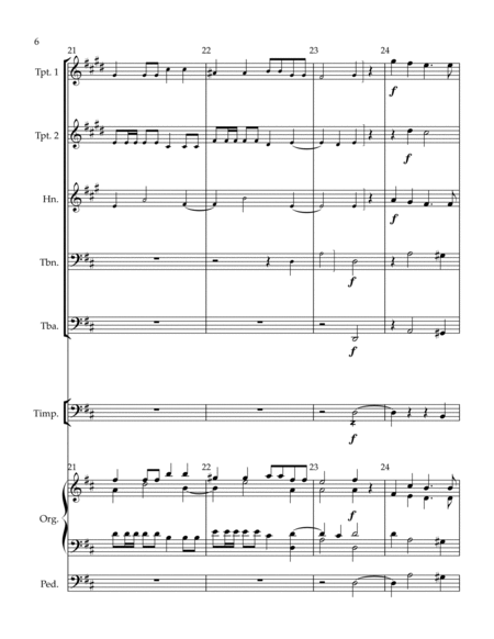 Cum Sancto Spiritu (from "Gloria) for Brass Quintet, opt. accomp. image number null