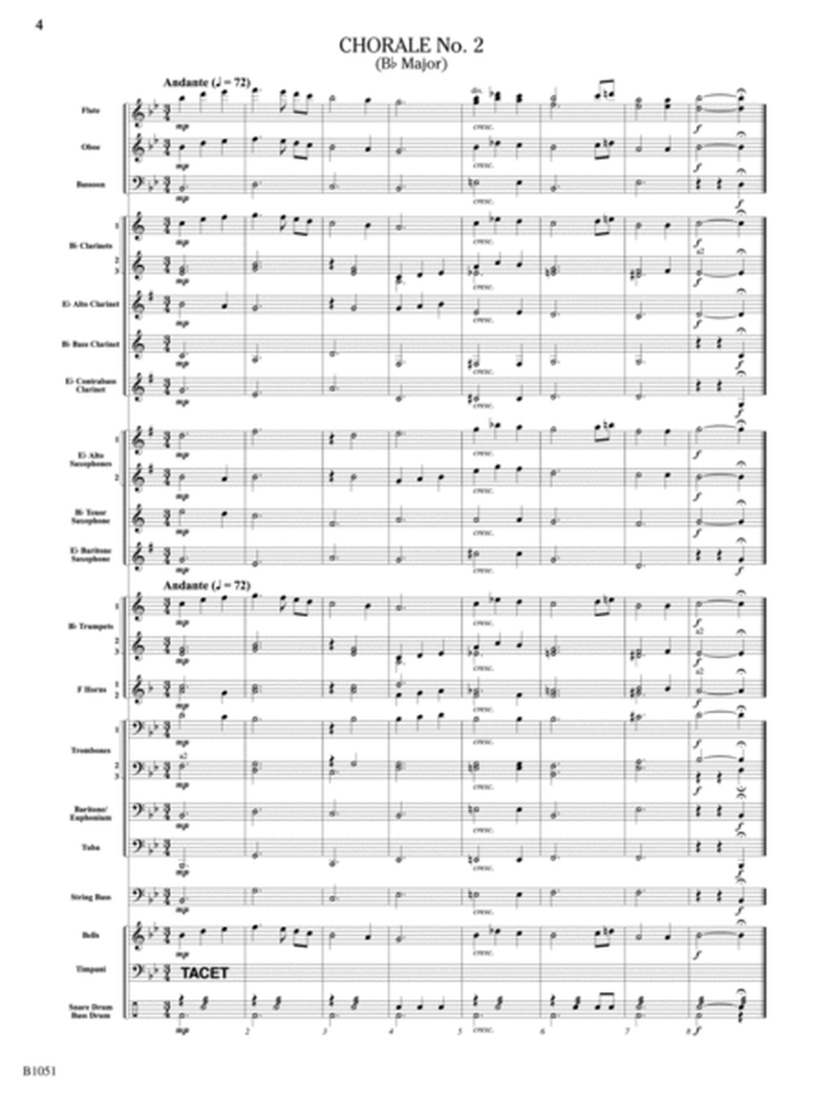 Twelve Chorales for the Developing Band: Score