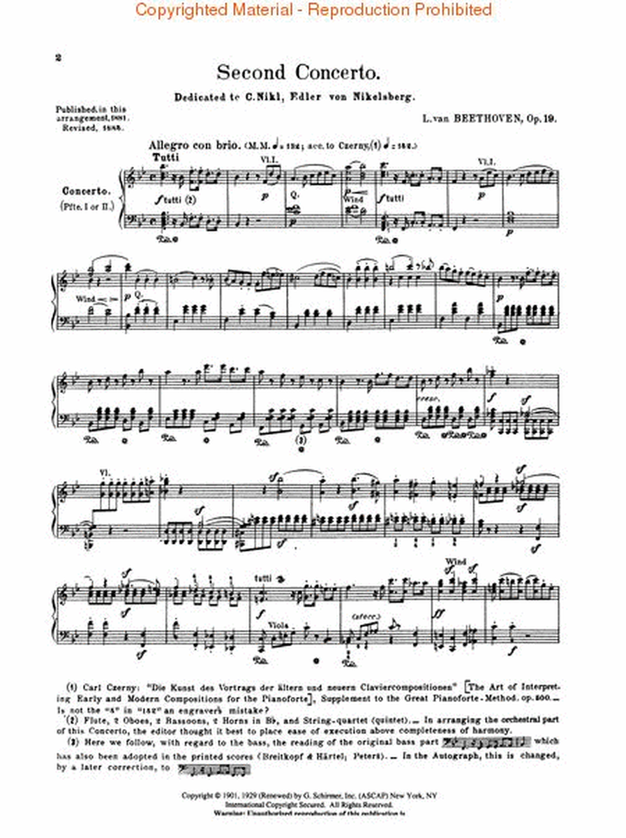 Concerto No. 2 in Bb, Op. 19