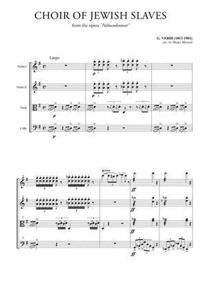 Choir of the Jewish Slaves for String Quartet