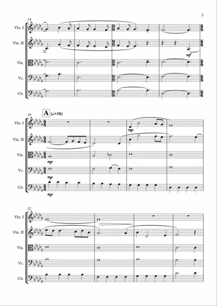 Once Upon A Time In The West from the Paramount Picture ONCE UPON A TIME IN THE WEST String Quintet scores gallery preview page 4