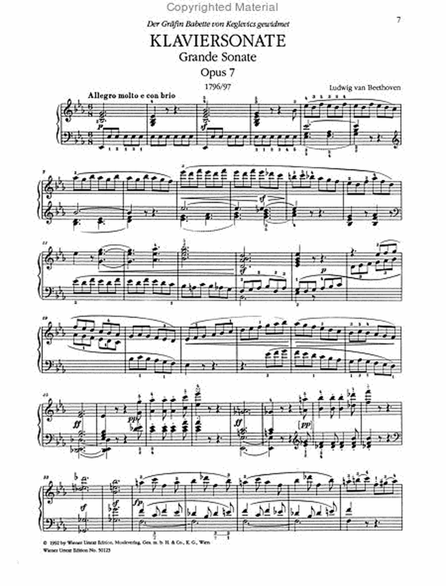 Piano Sonata in E flat major, op. 7 (Grande Sonata)