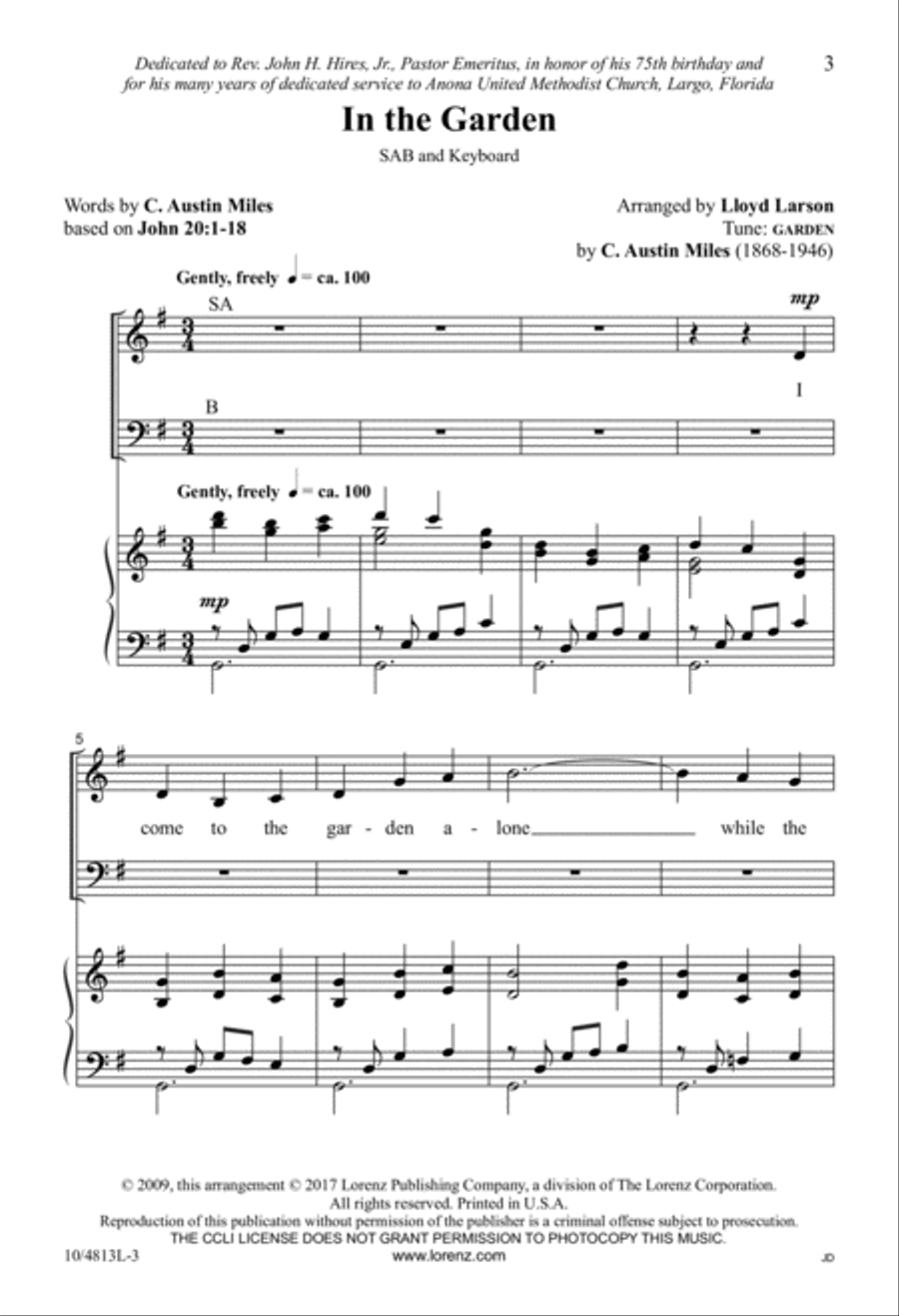 In the Garden 3-Part scores gallery preview page 2