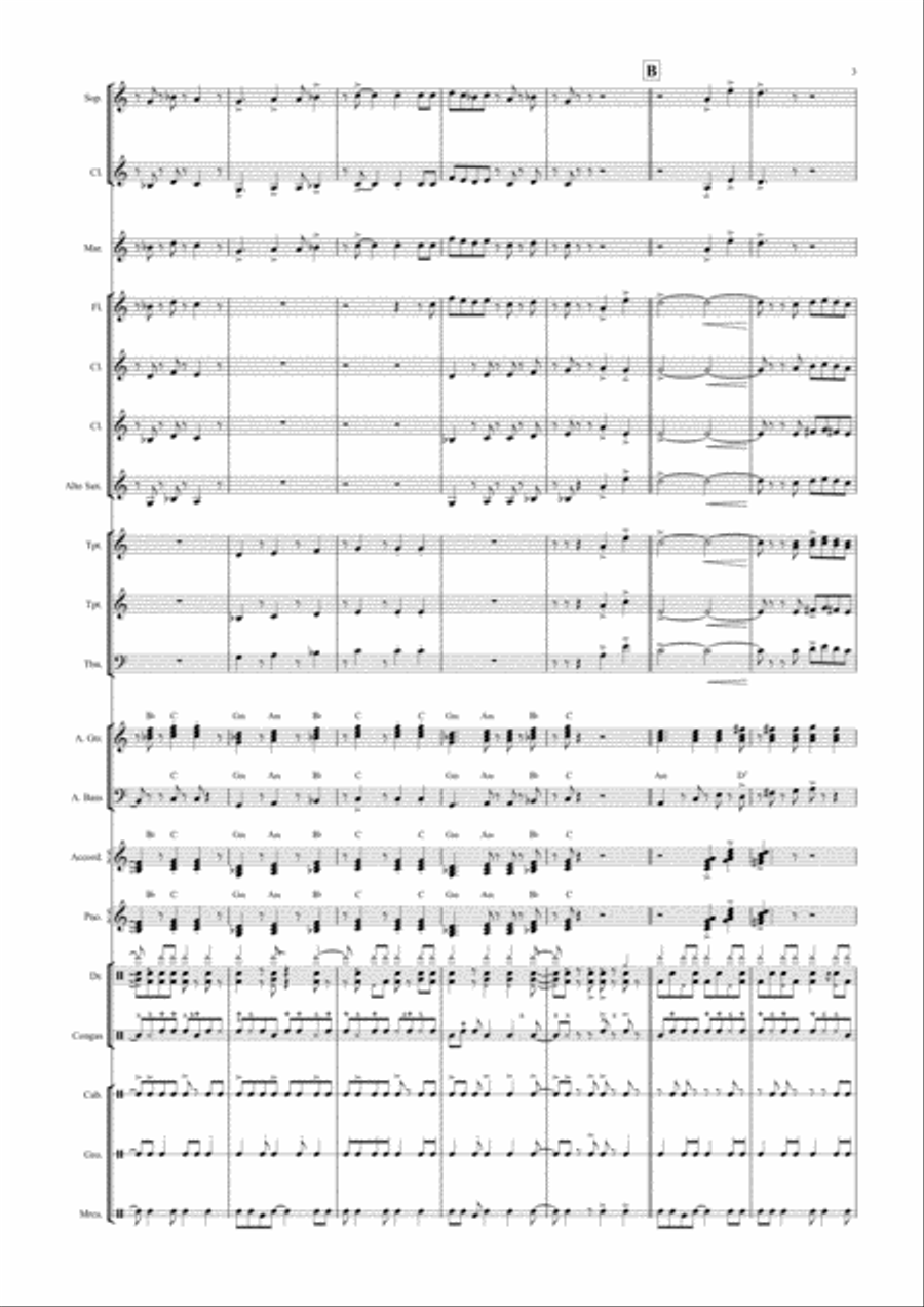 Monena - Samba Jazz Ensemble scores gallery preview page 5