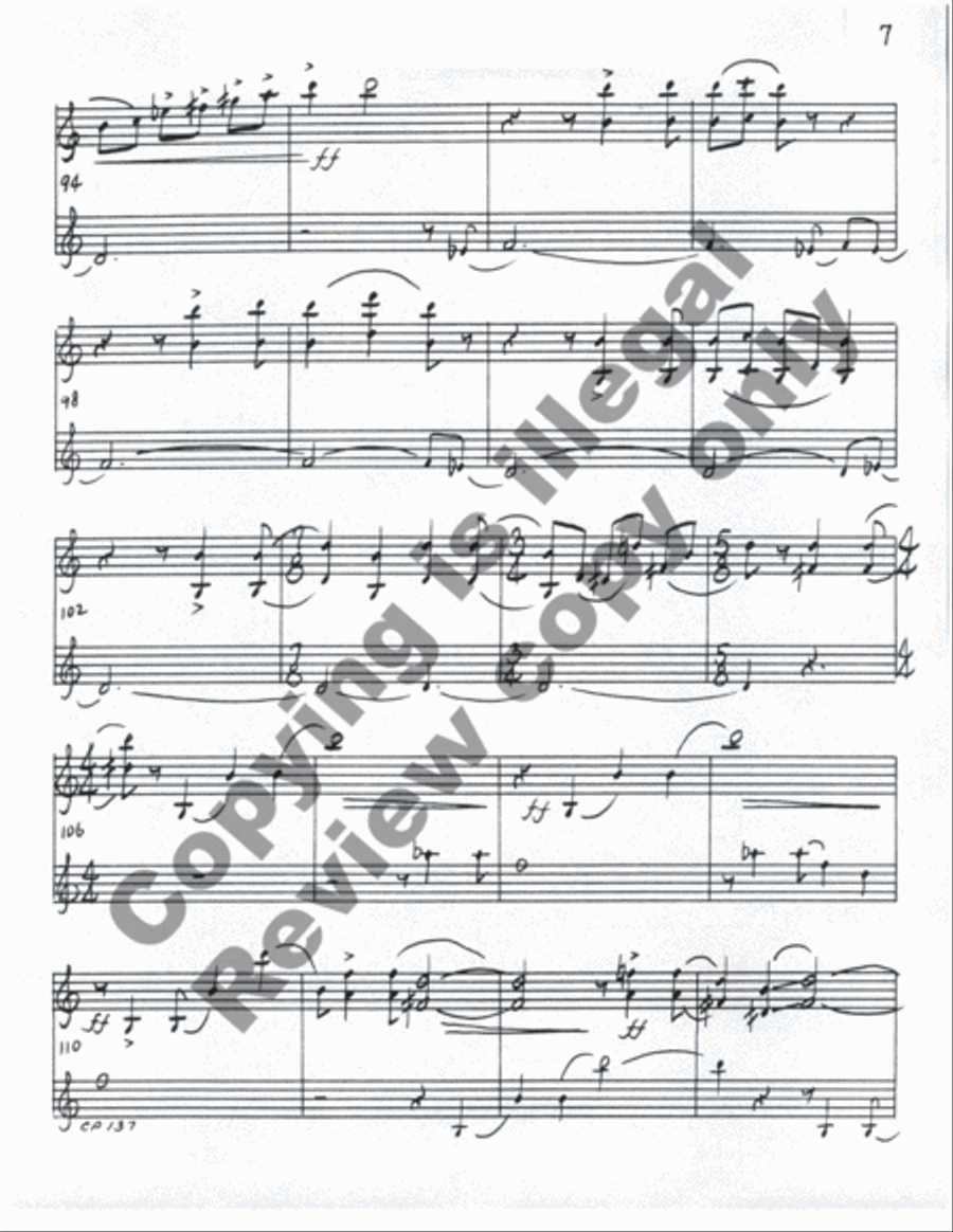 Invention for Violin & Tape Violin Solo scores gallery preview page 18