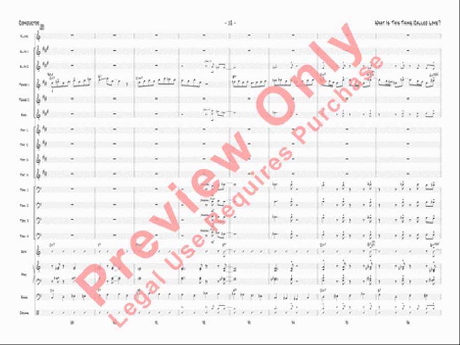 What Is This Thing Called Love? Jazz Ensemble scores gallery preview page 15