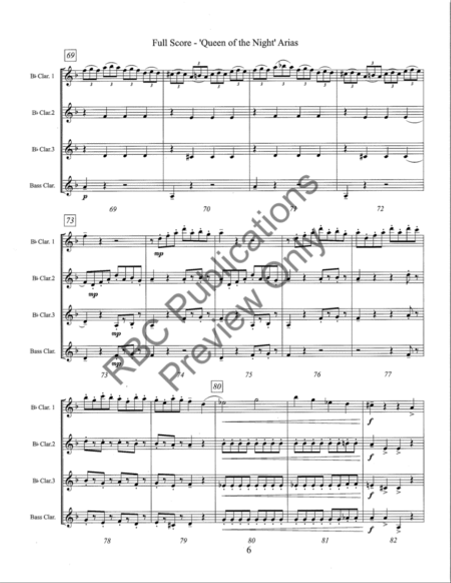 The Queen Of The Night Arias Voice Solo scores gallery preview page 8
