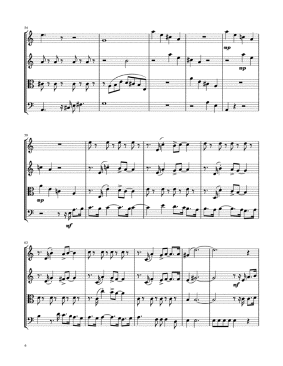 Happy Together String Quartet scores gallery preview page 6