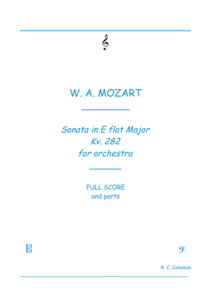 Mozart Sonata kv. 282 for Orchestra