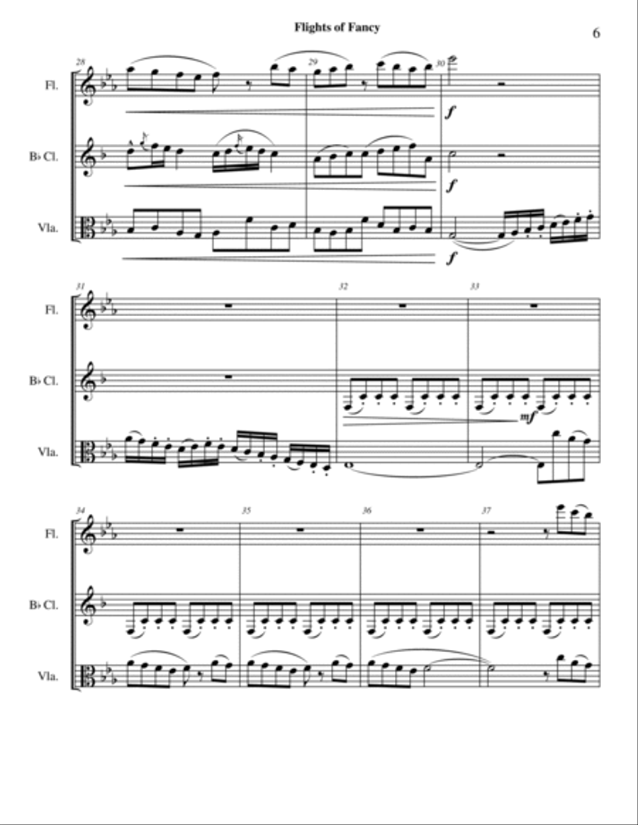 Flights of Fancy Small Ensemble scores gallery preview page 6