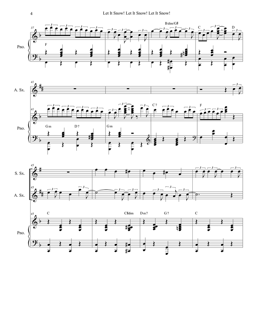 Let It Snow! Let It Snow! Let It Snow! Woodwind Duet scores gallery preview page 4