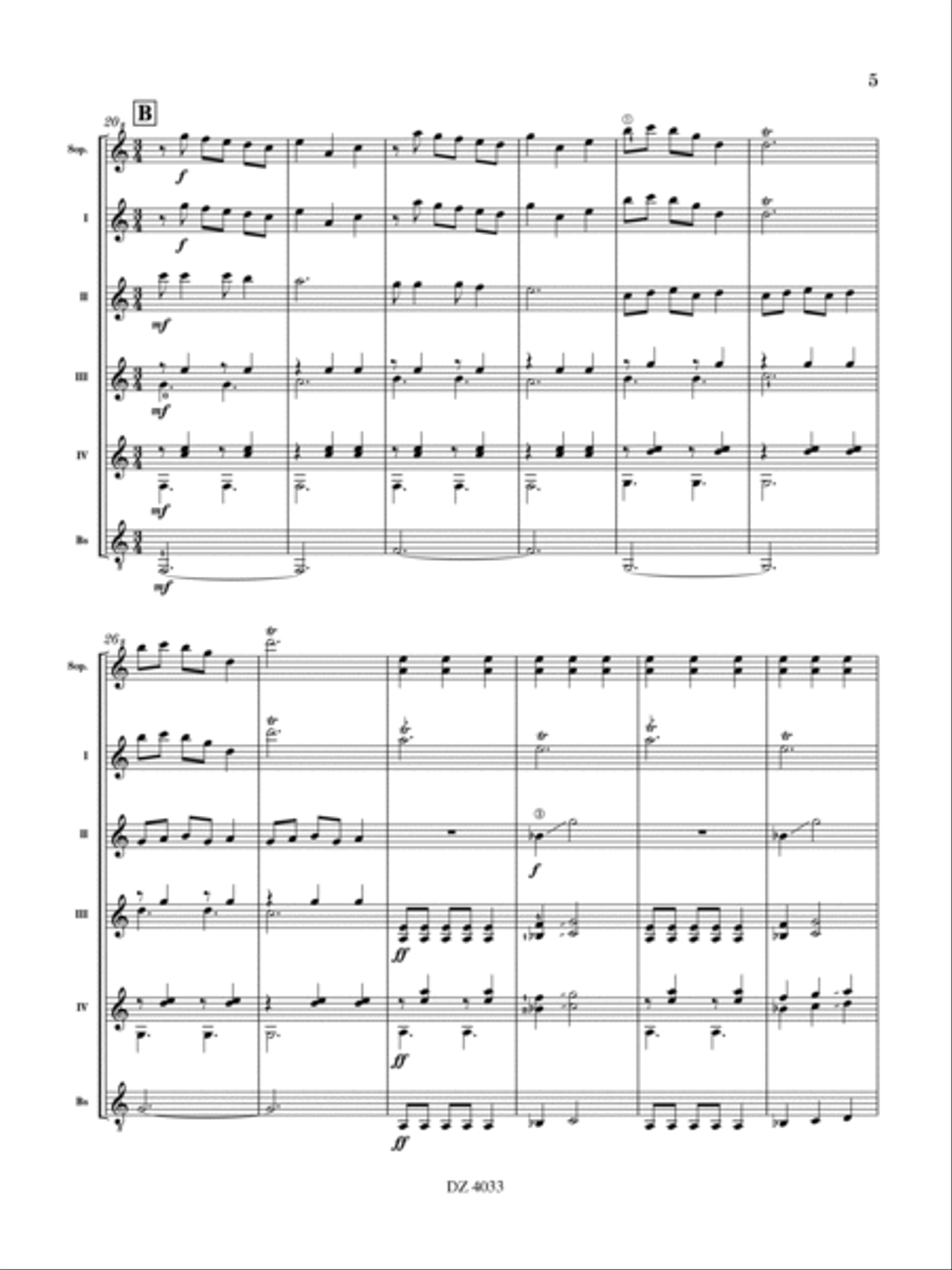 Les voyages de Gulliver Guitar Ensemble scores gallery preview page 6