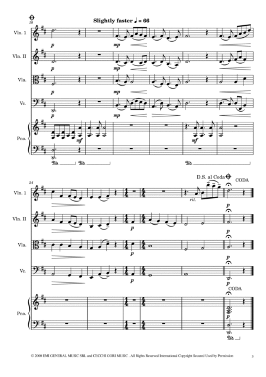 La Califfa Piano Quintet scores gallery preview page 3