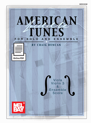 Book cover for American Fiddle Tunes for Solo & Ensemble-Viola,Score Violin 3