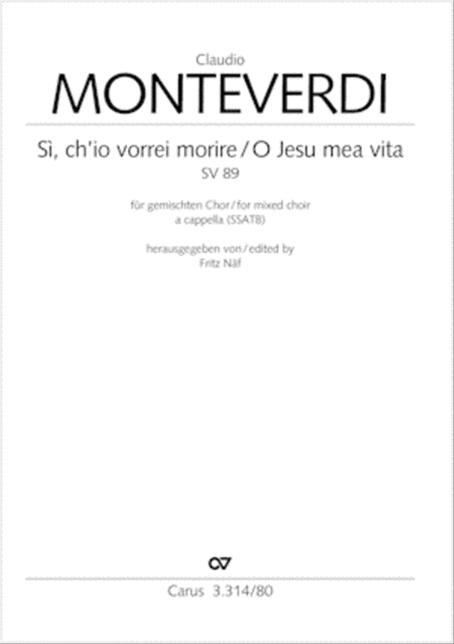 Si, chio vorrei morire SV 89 SSATB scores gallery preview page 1