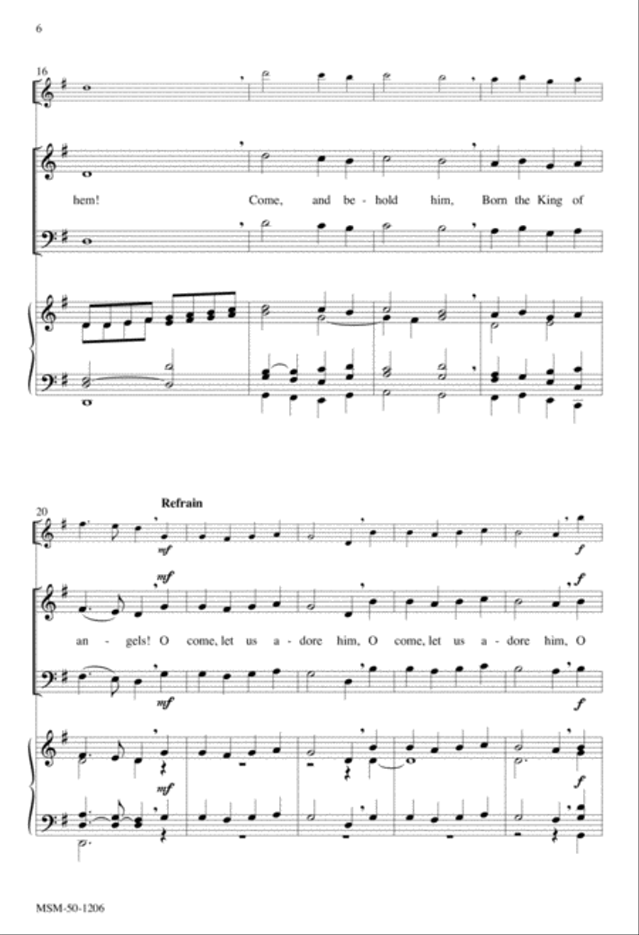O Come, All Ye Faithful O Come, All Ye Faithful 4-Part scores gallery preview page 5