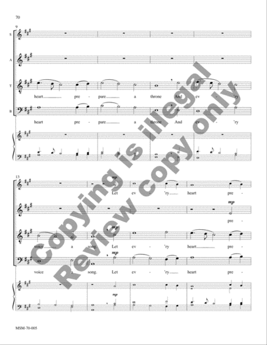 Savior of the Nations, Come (Full Score) Choir scores gallery preview page 72