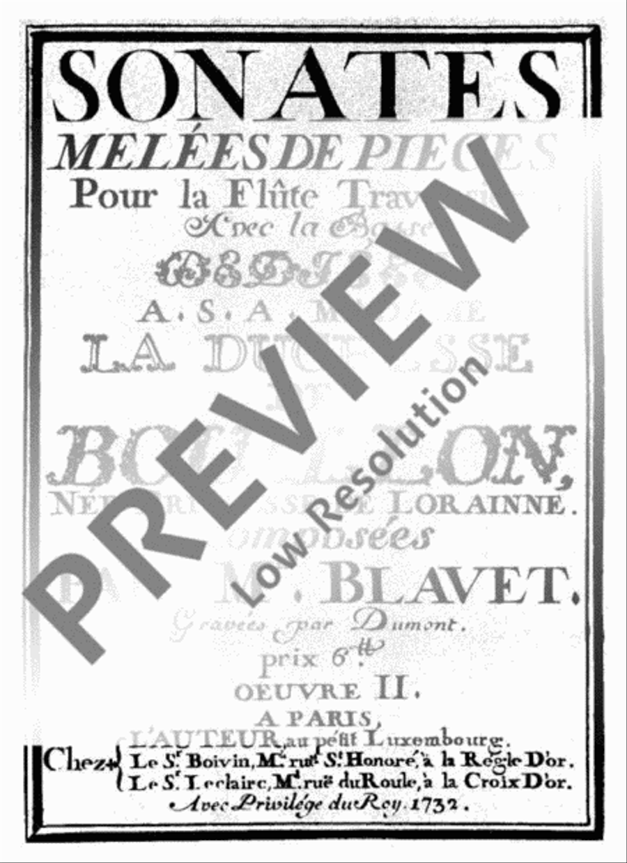 Sonata No. 1 G major Sonata No. 1 G major Flute scores gallery preview page 3