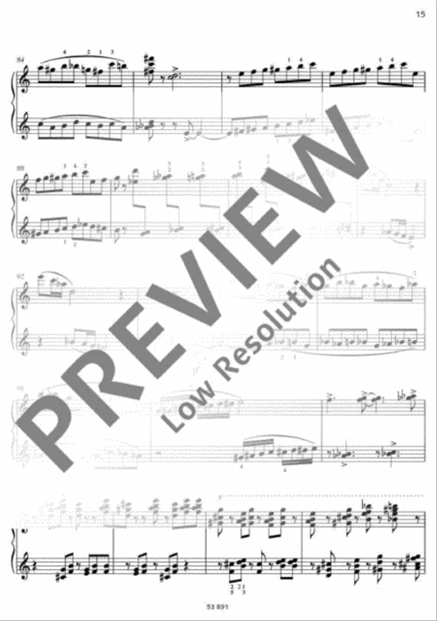 Pas de deux Piano Duet scores gallery preview page 16