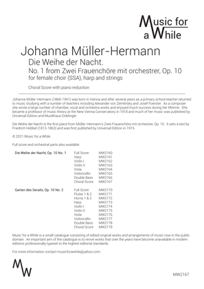 Johanna Müller-Hermann - Die Weihe der Nacht, Op. 10 No. 1 for female choir, harp and strings CHORA