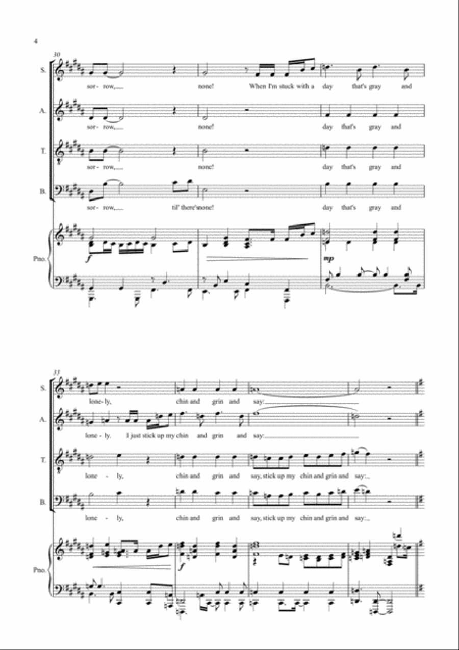 Tomorrow 4-Part scores gallery preview page 4
