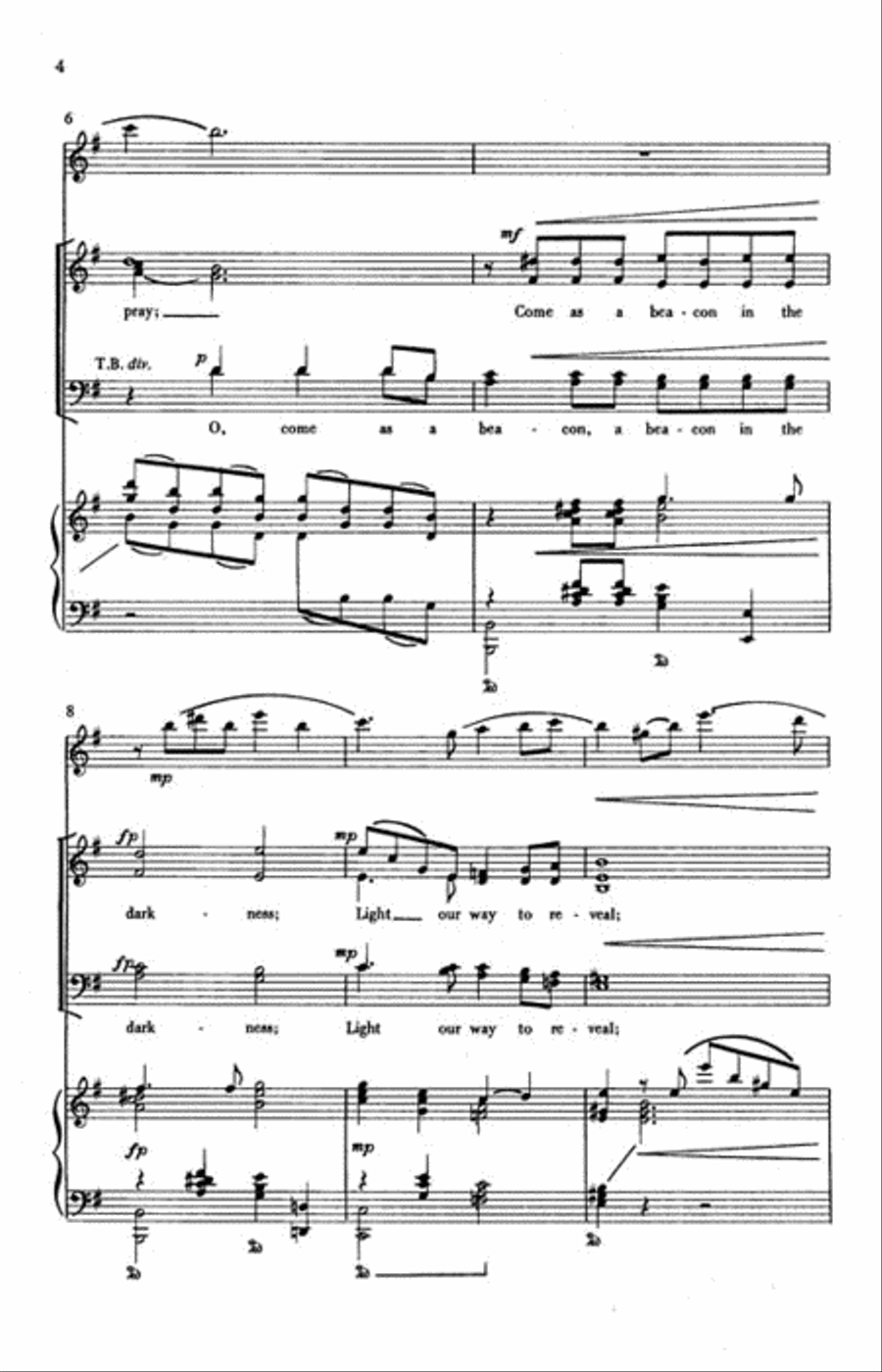 Come, Holy Spirit, Come 4-Part scores gallery preview page 3