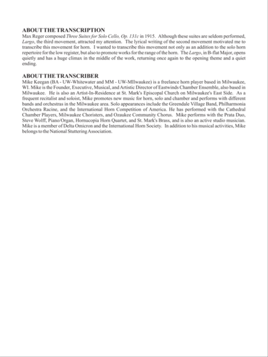 Largo Horn scores gallery preview page 1