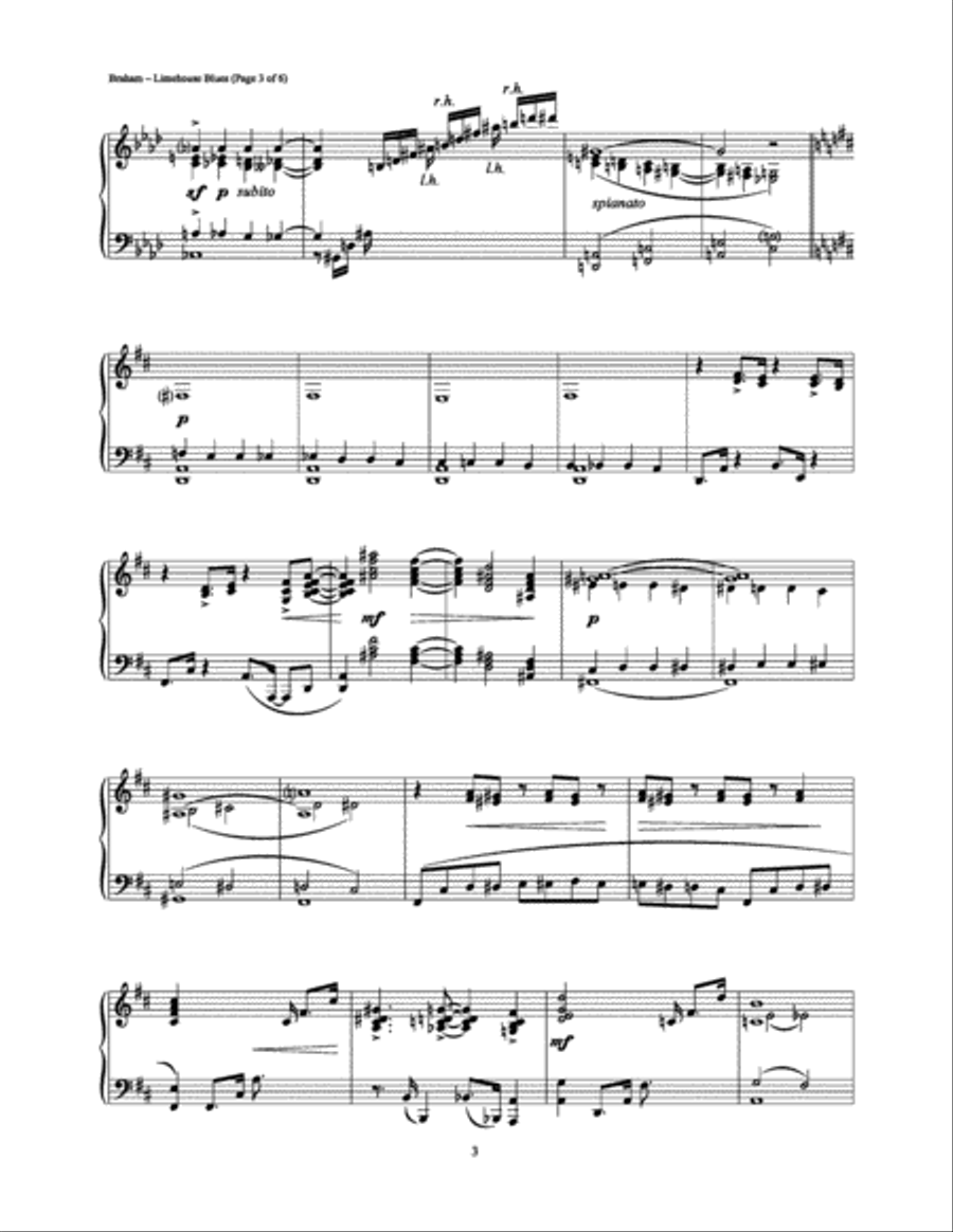 Limehouse Blues Piano Solo scores gallery preview page 3