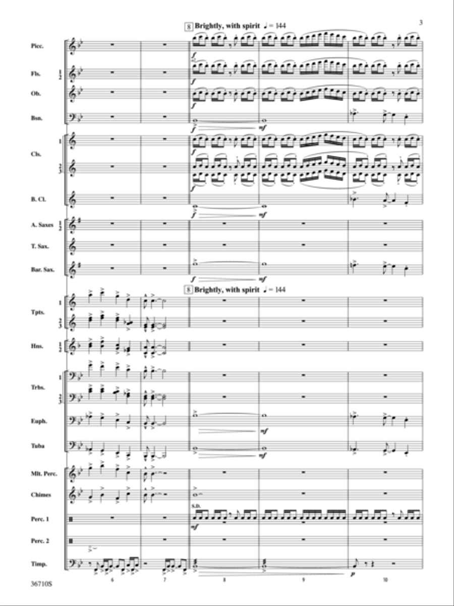 Invocation and Psalm Concert Band scores gallery preview page 3