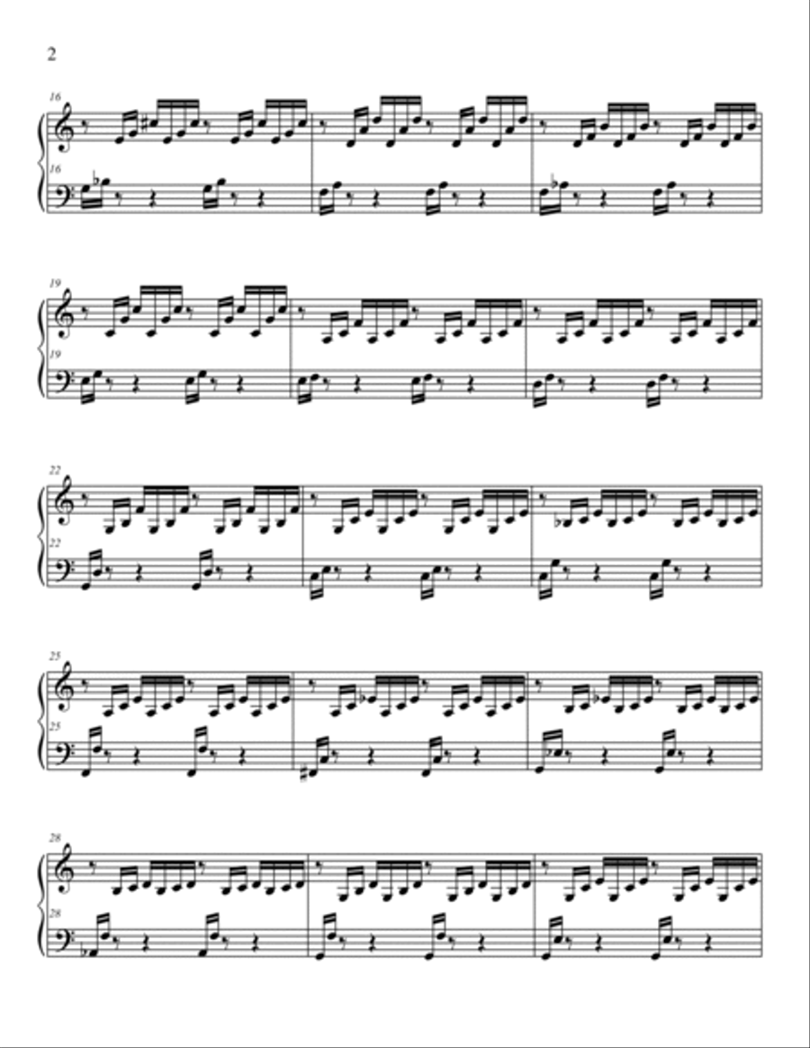 Ave Maria for Two Solo Instruments - Piano Only