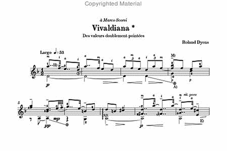 Les 100 de Roland Dyens - Vivaldiana