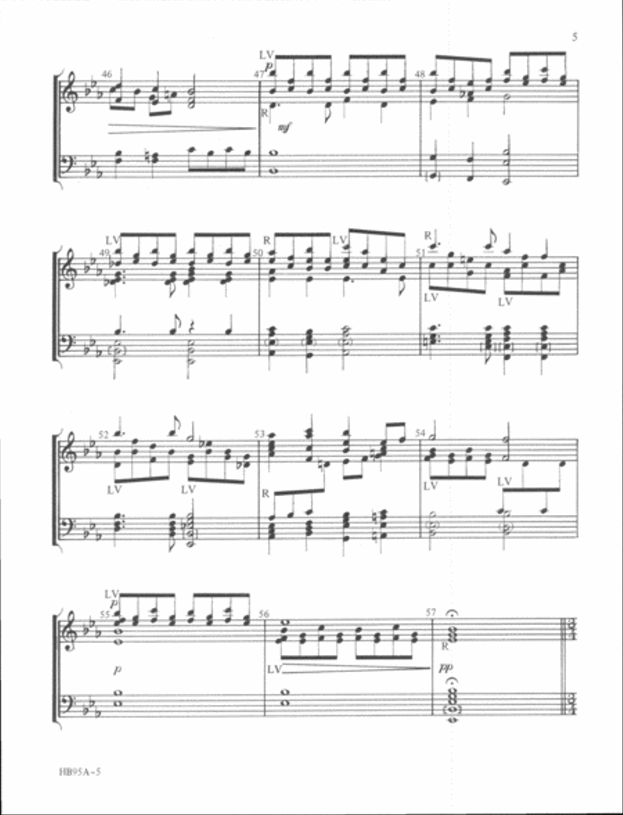 Come, Ye Thankful People, Come - handbell part Handbell Choir scores gallery preview page 5
