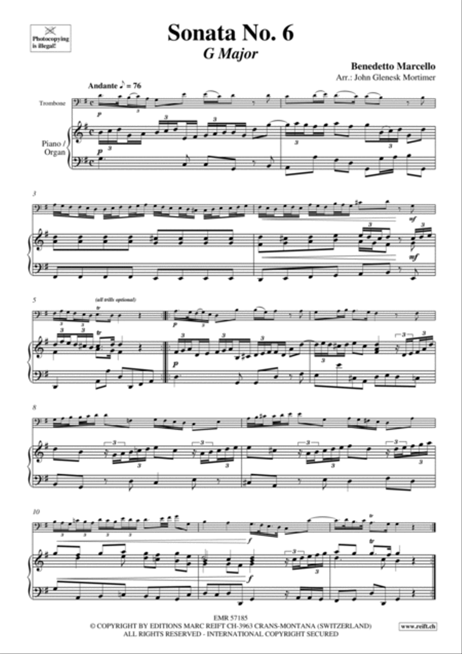 Sonata No. 6 Organ scores gallery preview page 4