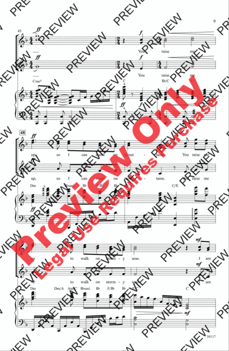 You Raise Me Up Women's Choir scores gallery preview page 20