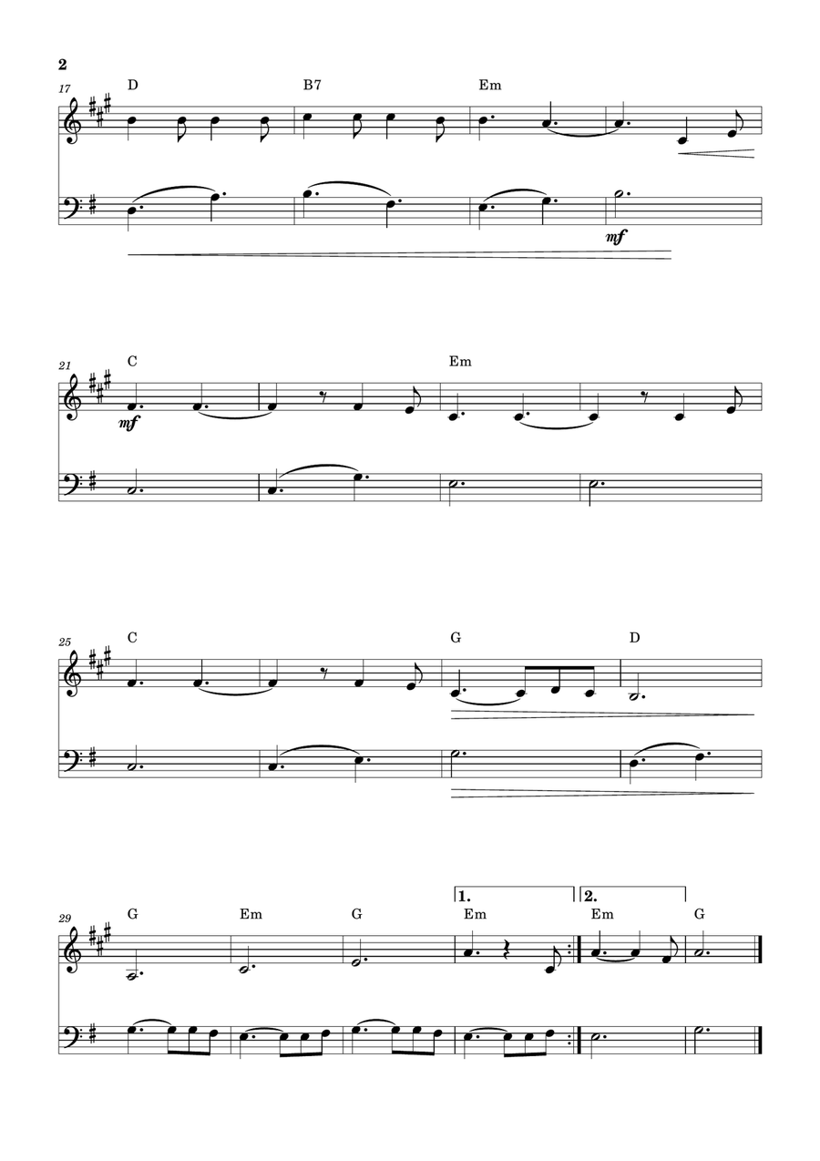 Hallelujah Trumpet Duet scores gallery preview page 2