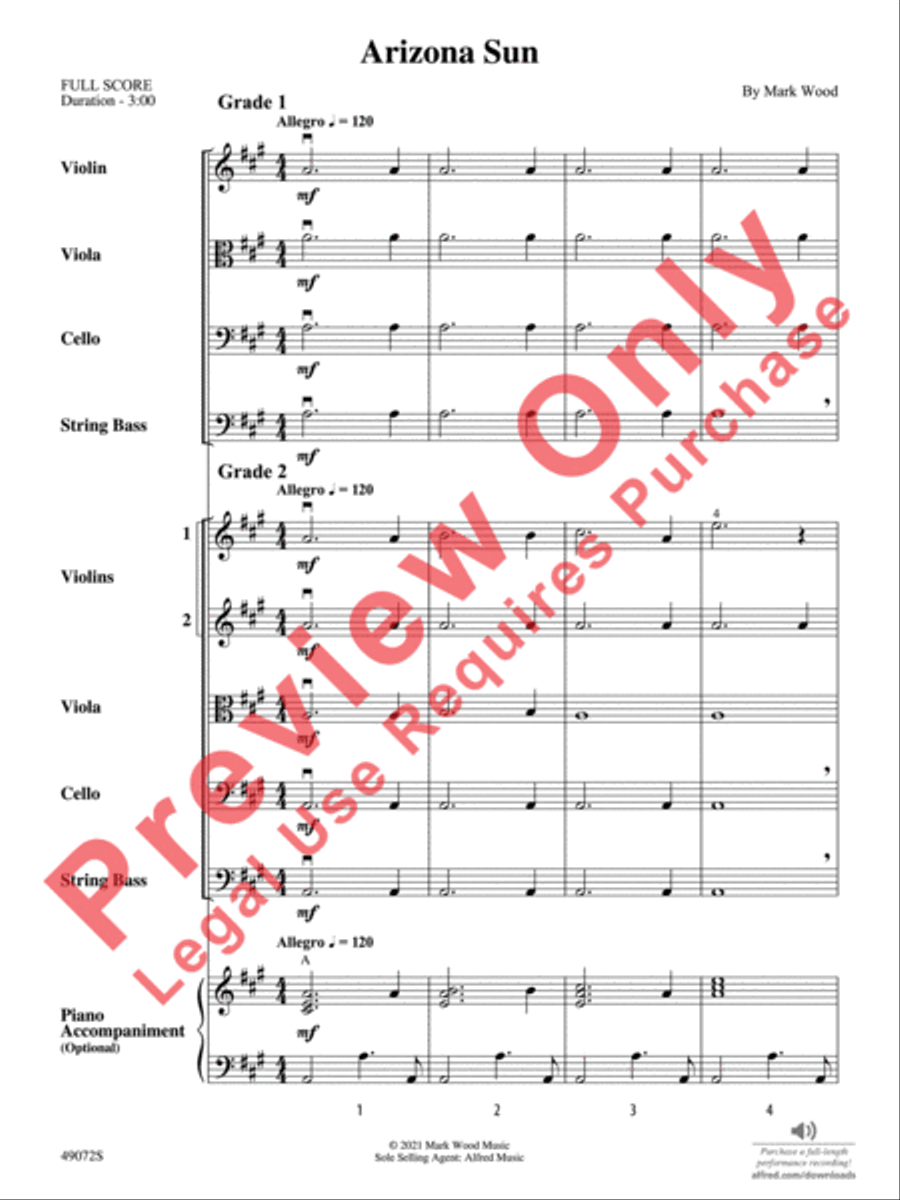 Arizona Sun String Orchestra scores gallery preview page 4