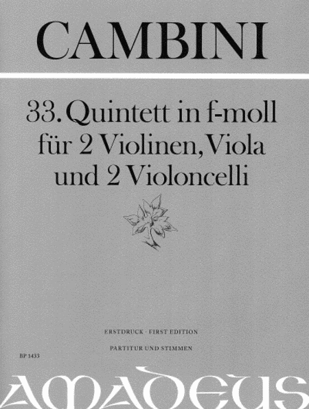 33. Quintet in F minor
