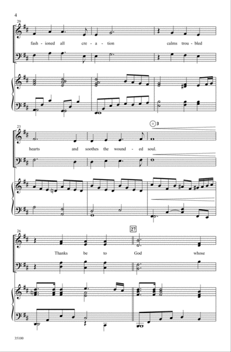 Thanks Be to God 4-Part scores gallery preview page 3