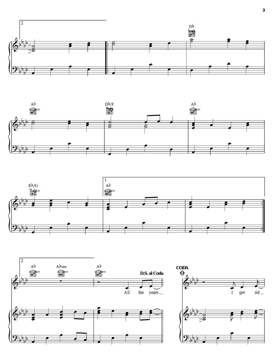I'm Free From The Chain Gang Now Piano, Vocal, Guitar scores gallery preview page 3